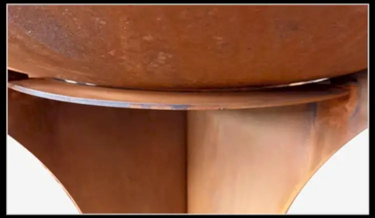 GN-BBQ-210 Corten Steel BBQ Grill-Detachable Base