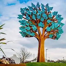 Morden Ağacı Corten Çelik Heykel