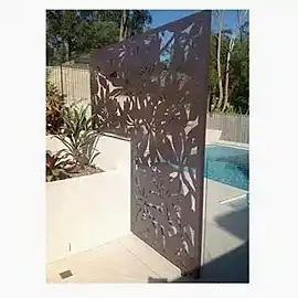 Lazer Kesim Metal Freestanding Ekranlar Eskrim