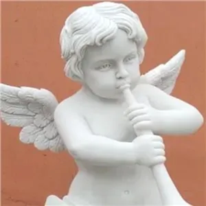 Beyaz Mermer Heykel Bahçe Aşk Tanrısı Heykeli