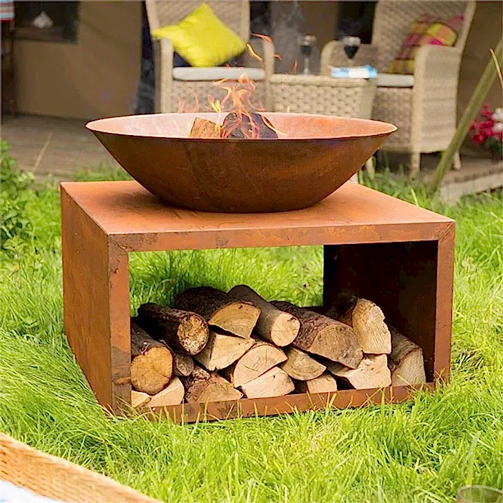 Corten Çelik Düşük Duman Ateş Çukuru GN-FP -304