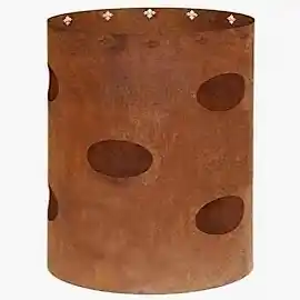 Kamp Seyahat Barbekü Grill Corten Ateş Çukuru