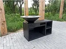 Klasik Metal Art Corten Çelik Metal Barbekü