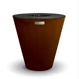 Hafif Çelik Pişirme Plakalı Corten Çelik Barbekü Izgarası