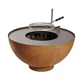 Taşınabilir barbekü ızgara kömürü ve odun yakan barbekü ızgarası