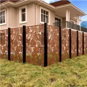 Corten Çelik Gizlilik Ekranı Bahçe Bölücü