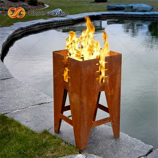 corten steel barbecue