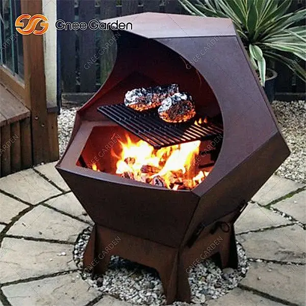 corten bbq grill